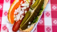 Chicago Style Hot Dog from Luke’s Italian Beef. (Image via Instagram/@lukeschicago)